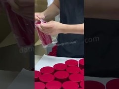 튜브 매트 엷은 조각 모양 캔디 튜브를 패키징하는 그린 라운드 논문