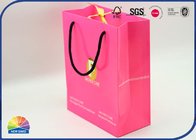 350g Coated Paper Shopping Paper Gift Bags Customized Logo With Nylon Handle