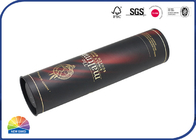 Wine Bottle Sales Display Packaging Composite Paper Tube With Metal End