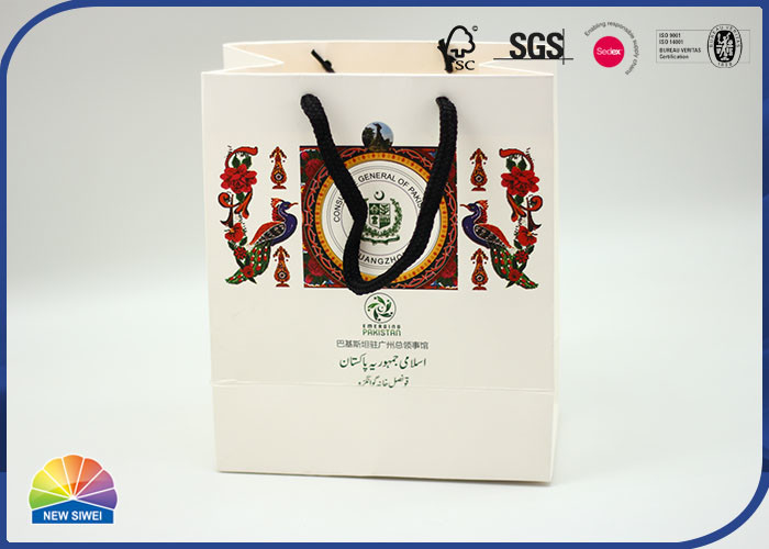 180gsm - 물색 소매 포장을 위한 250gsm 입히는 주문을 받아서 만들어진 상품 종이 봉지