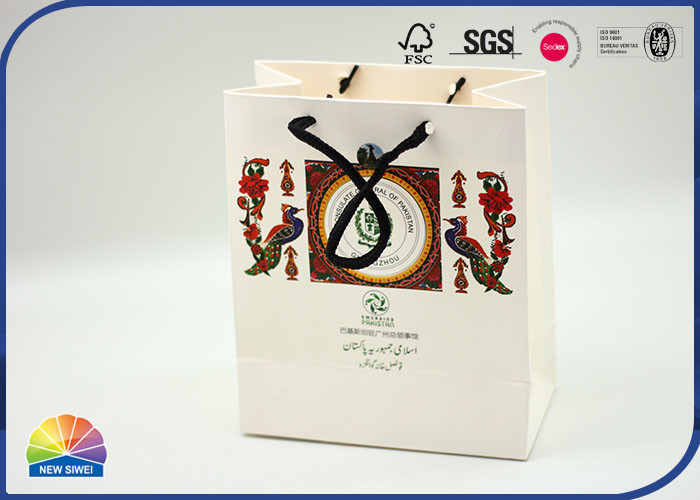 180gsm - 물색 소매 포장을 위한 250gsm 입히는 주문을 받아서 만들어진 상품 종이 봉지
