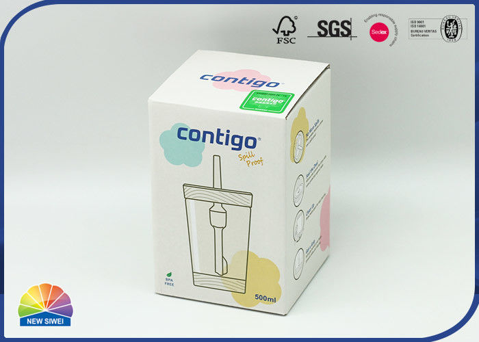 Matte Lamination F Flute Corrugated Packaging Box Wrap Straw Cup