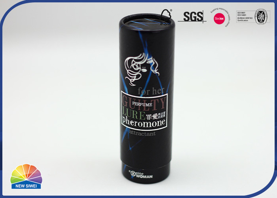 대량 인쇄 용지 패케이지용 튜브 검은 판지로 만드는 실린더 박스 OEM 로고를 특화하기