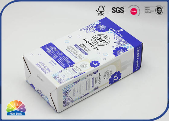 300gsm 코팅된 물결모양 사용자 지정 크기 상자를 패키징하는 ODM 샴푸