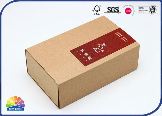 골판지 Kraft 종이 미끄러지는 상자 2개 조각 양말 포장