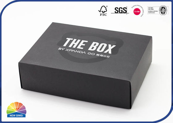 350gsm 블랙 카드 종이 접는 상자를 포장하는 의류 및 신발