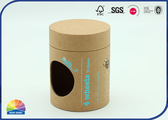Uv 4c는 광택이 없는 버니싱을 패키징하는 120gsm 갈색인 크라프트지 튜브를 출력합니다