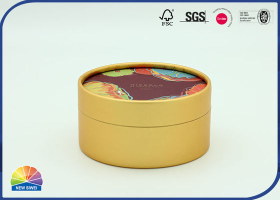 핫 스탬핑 로고를 패키징하는 4c UV 프린트 실린더 크라프트지 관