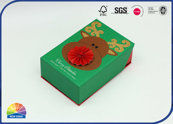 조가비 3D 패턴 접착 경첩 뚜껑 선물 종이 상자 포장