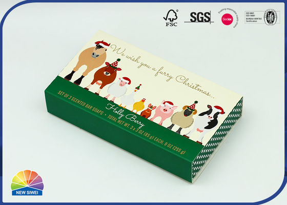 플로킹 장식 슬라이딩 서랍 종이 비누 상자 투피스 스팟 UV
