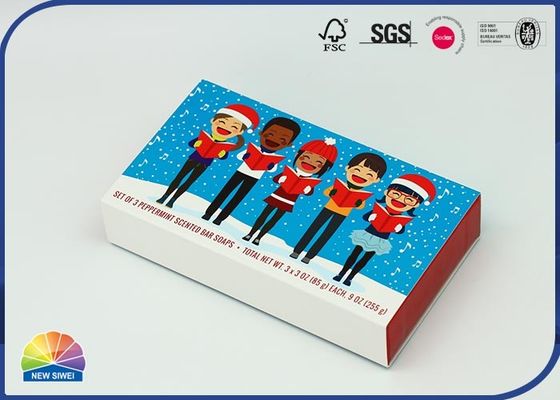 선물 상자를 미끄러지는 350g C1S 마카롱 서랍 종이상자 만화 인쇄