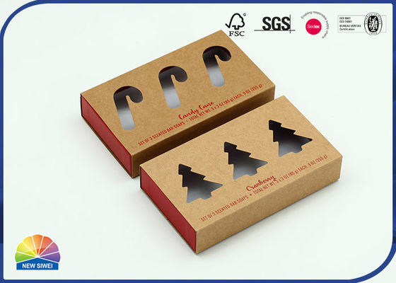 서랍 슬라이딩은 350gsm 크라프트지 용지함 매트 엷은 조각 모양을 출력했습니다