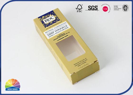 눈에 보이는 애완 동물 영화 창을 가진 인쇄된 접히는 상자를 포장하는 USB 케이블!