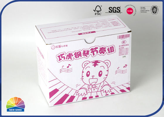 핑크색 벌충 CMYK 프린팅은 재활용된 박스 매트를 패키징하여 주름지게 했습니다